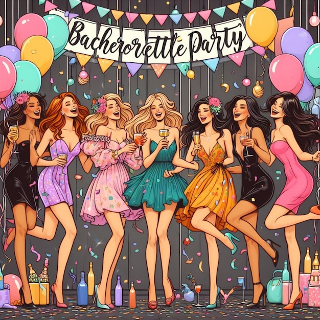 Bachelorette-Party-Illustration