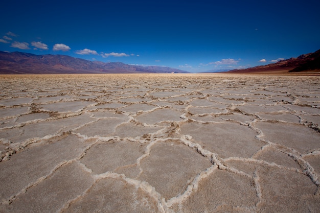 Bacia de Badwater Vale da Morte formações salgadas