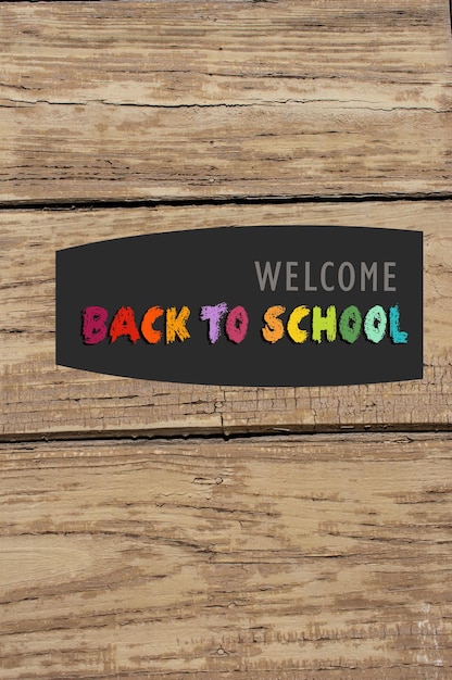 Foto back-to-school-banner bildung und schulkonzept