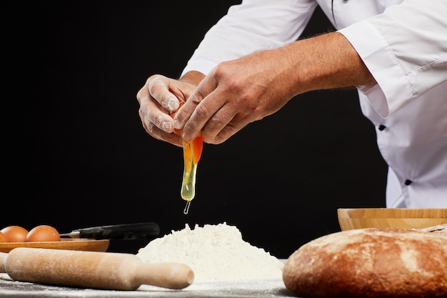 Backen traditionelles Brot Nahaufnahme