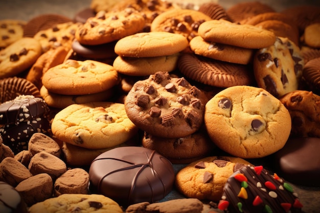 Background de cookies de selecção