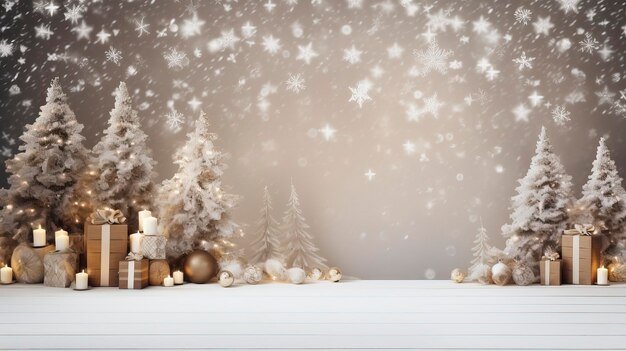 Background de Natal Mockup Mockup de Natal Background de Férias Background de Mockup