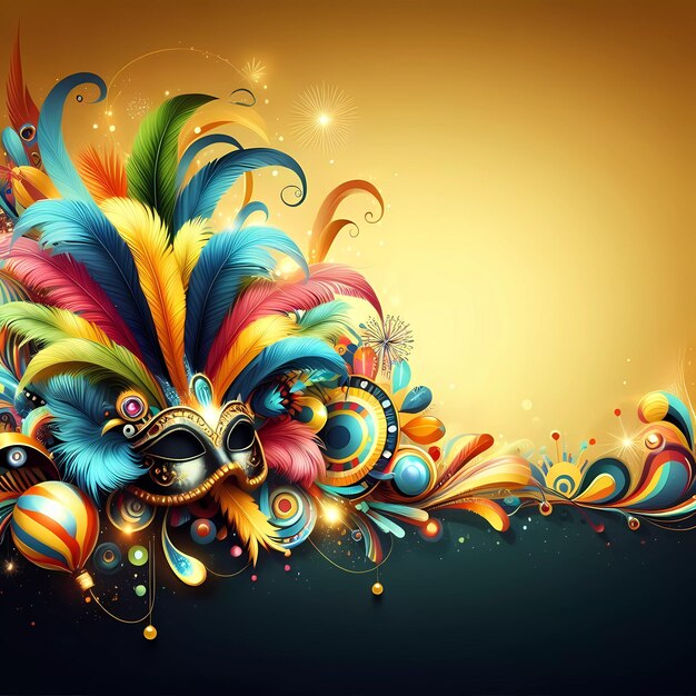 Foto background vibrant colors of brazilian carnival