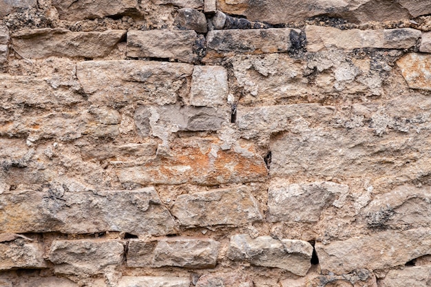 Backstein Stein alten braunen Mauer