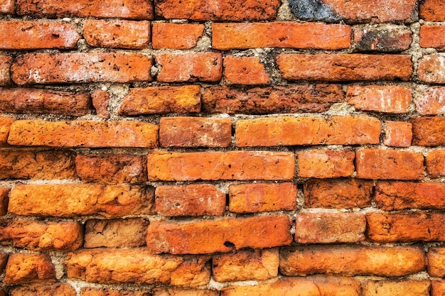 Backsteinmauer braun orange texturiert