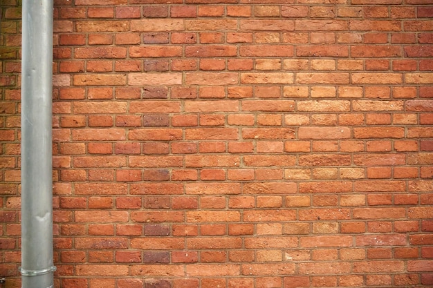 Foto backsteinmauer mit roten ziegeln