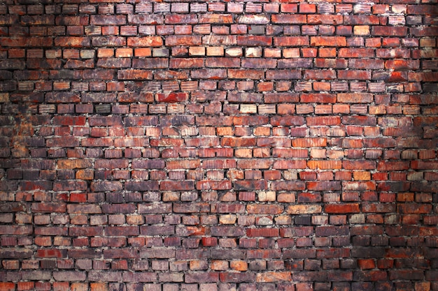 Backsteinmauer Straßenhintergrund für Design, Textur des alten Mauerwerks