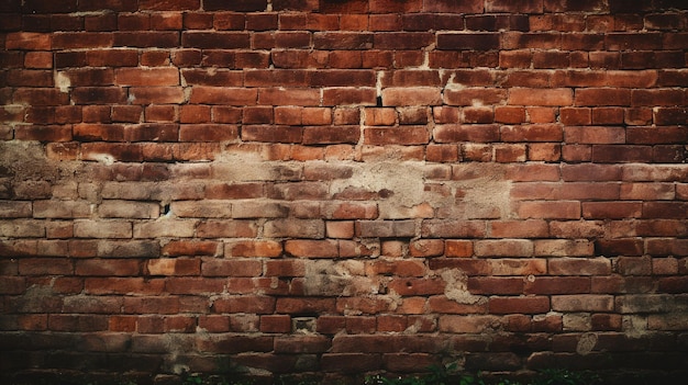Backsteinmauerhintergrund im alten Stil