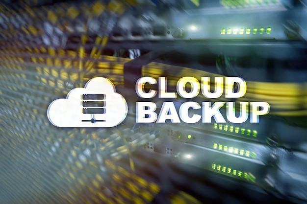 Foto backup em nuvem prevenção contra perda de dados do servidor segurança cibernética