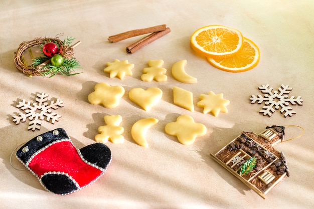 Backzutaten für Weihnachtsplätzchen und Lebkuchen