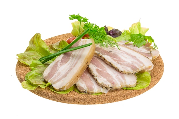 Bacon con verduras