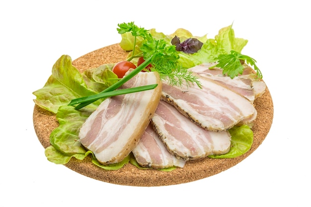 Bacon con verduras