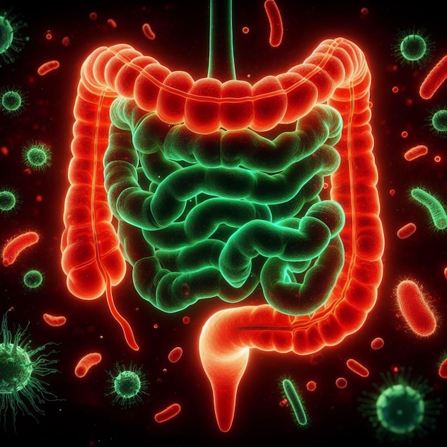 Foto bactéria anatomia intestinal