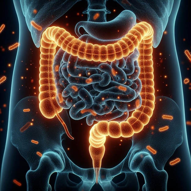 Foto bactéria anatomia intestinal