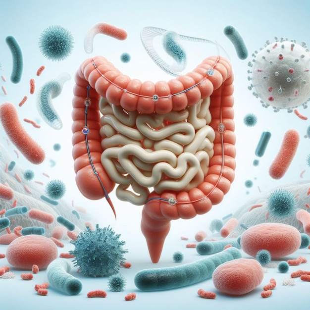 Las bacterias gastrointestinales flotan por ahí.