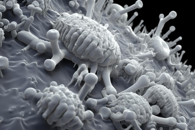 Bactérias Vibrio capturadas em microscópio eletrônico