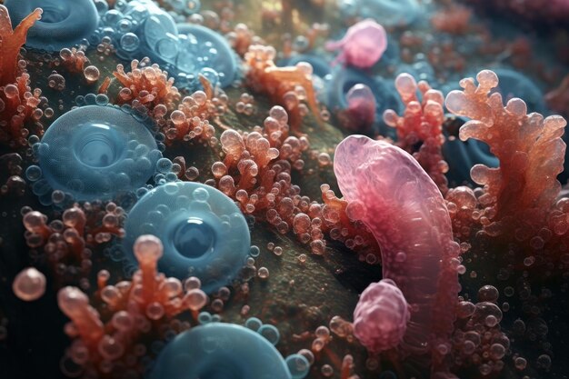 Foto bactérias virulentas que proliferam saúde gerar ai