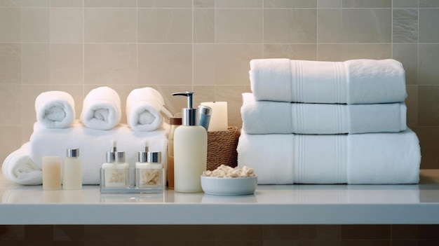 Badezimmer mit Handtüchern