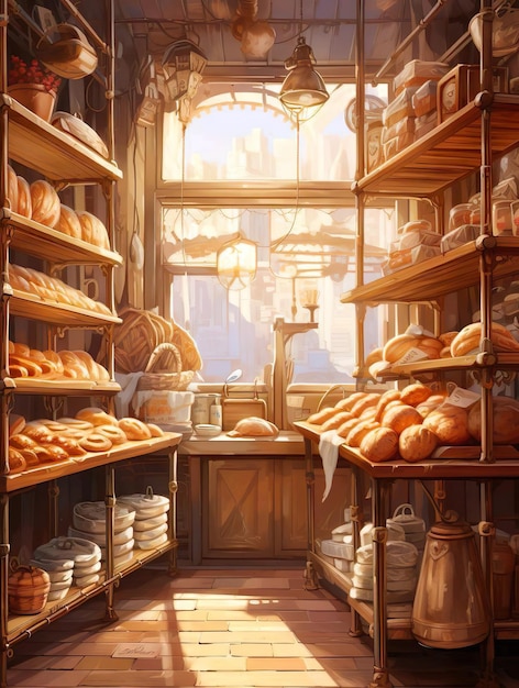 Bäckerei-Illustration