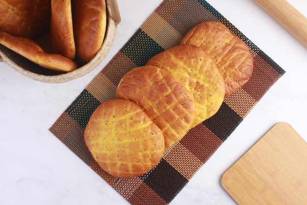 Bäckerei Knistern Basbousa Arabische Süßigkeiten Dahdah Qayayef Brot