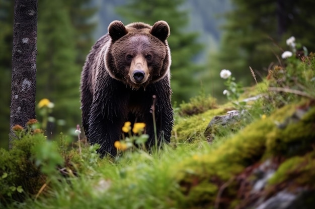 Bär in freier Wildbahn