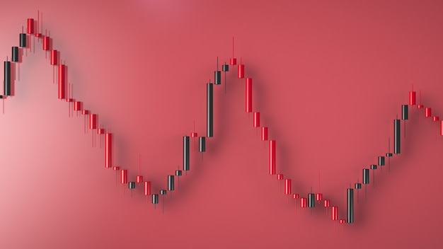 Bärenmarktdiagramm. Anlagethemen