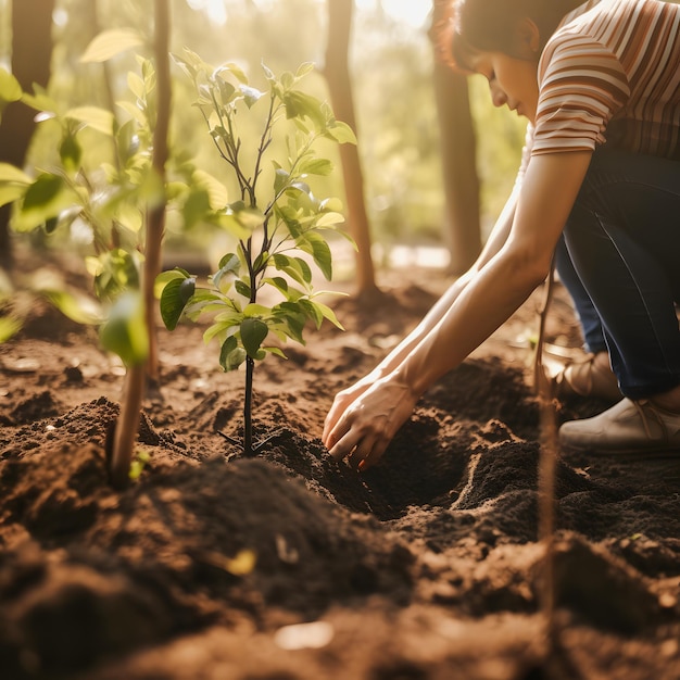 Bäume pflanzen für eine nachhaltige Zukunft Gemeinschaftsgarten und Umweltschutz fördern