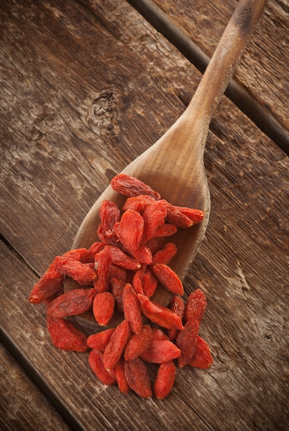 Bagas de goji secas