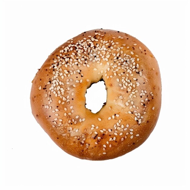 Foto bagel aislado en blanco