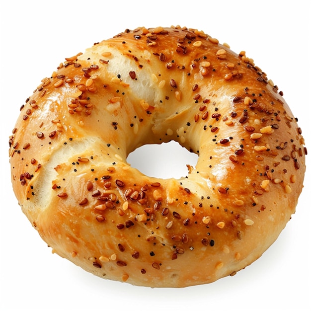 Foto bagel aislado en blanco