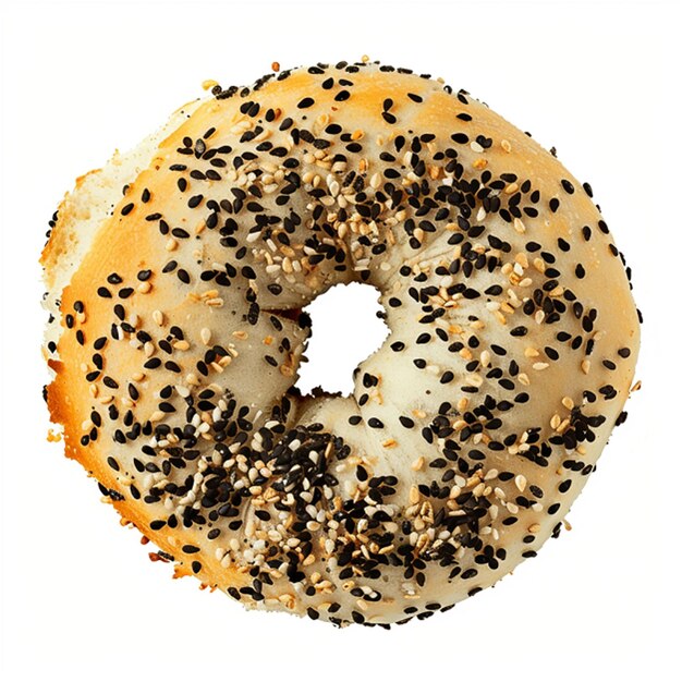 Foto bagel aislado en blanco