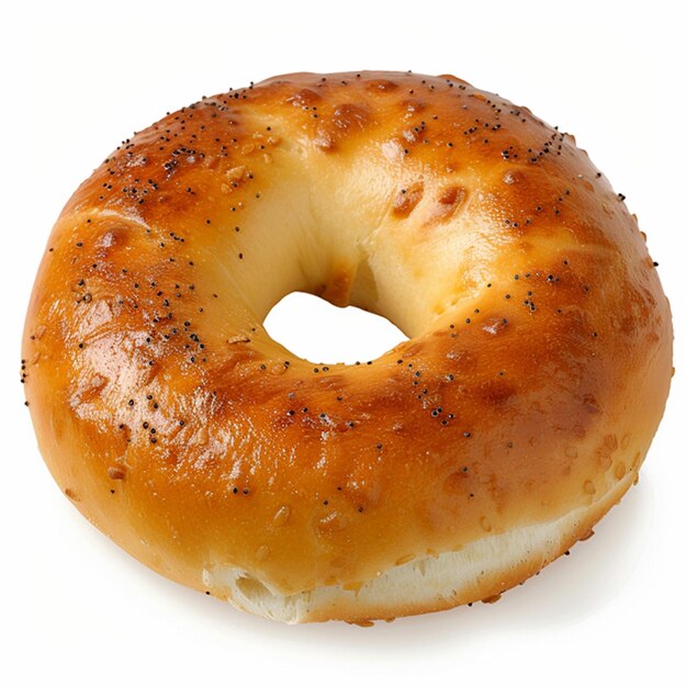 Foto bagel aislado en blanco