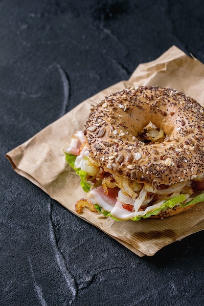 Bagel de grano entero