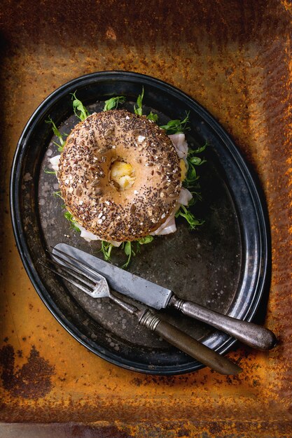 Bagel de grano entero