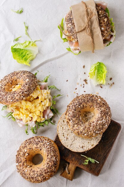 Bagels de grano entero