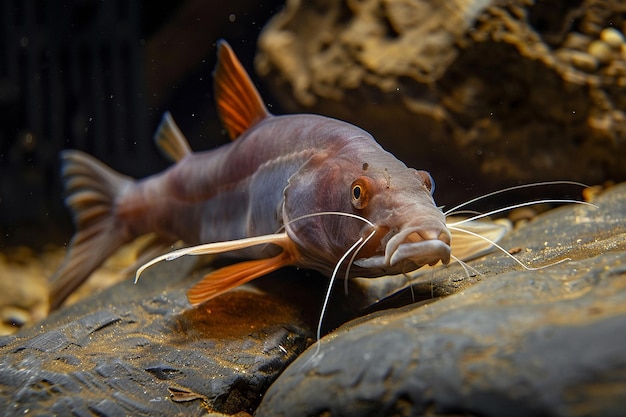 Foto el bagre de mar de cabeza dura ariopsis felis puede vivir en agua dulce o salobre