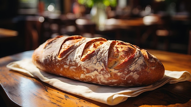 Foto baguete francesa fotografia de comida deliciosa