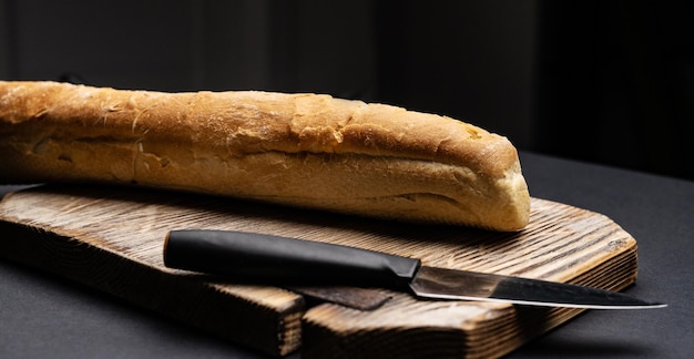 Baguete francesa para bruschettas