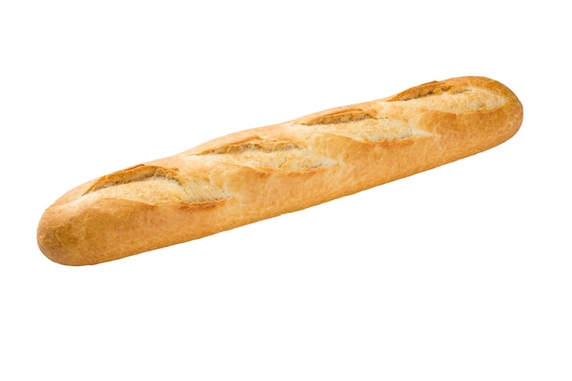 Foto baguette-brot isoliert auf weiß