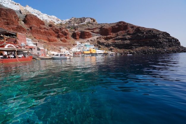 Bahía de Amoudi Santorini Grecia