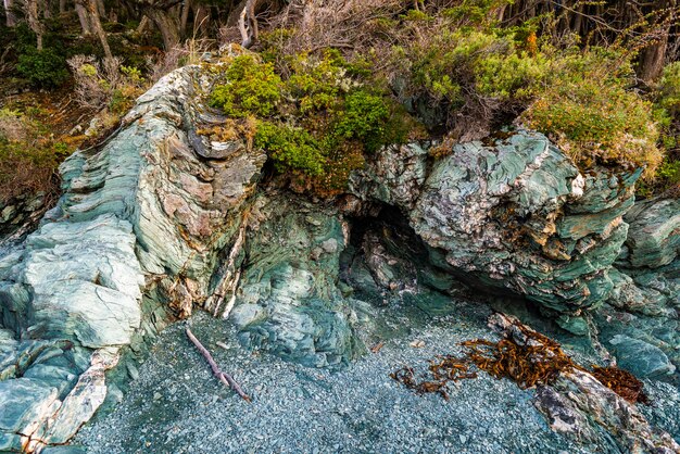 Bahia ensenada zaratiegui tierra del fuego parque nacional patagonia argentina