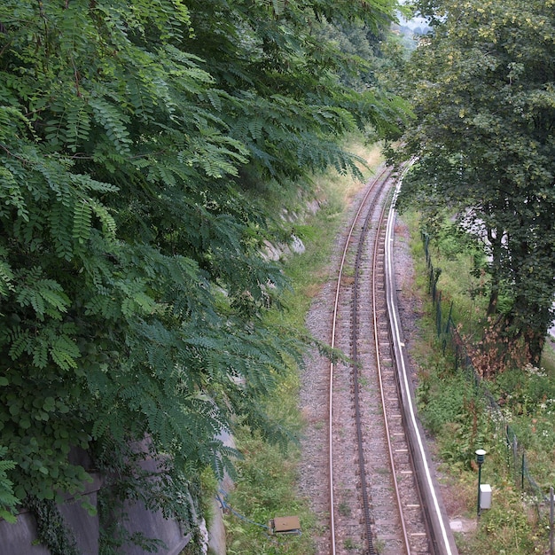 Bahngleise für den Zug