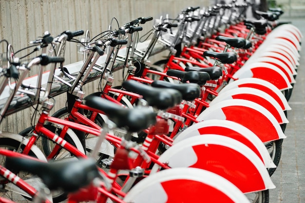 Bahnhof des Fahrrad-Sharing-Systems