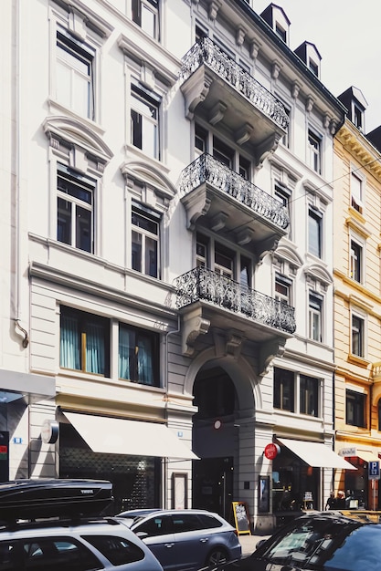 Bahnhofstrasse in Zürich Schweiz Hauptstraße der Innenstadt im Stadtzentrum