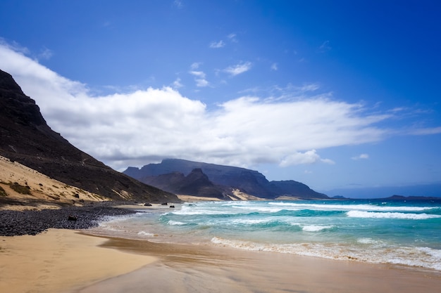 Baia das Gatas Strand auf der Insel Sao Vicente, Kap Verde