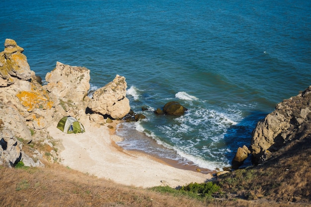 Foto baía no mar.