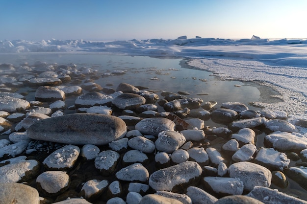 Baikalsee im Winter Sibirien Russland