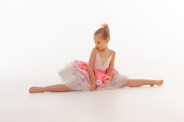 Bailarina de niña en un tutú