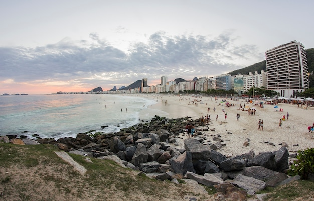 Bairro de Copacabana no rio de janeiro