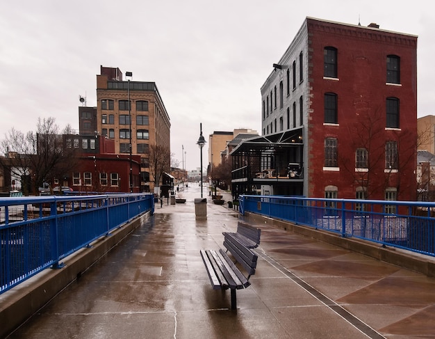 Bairro High Falls no centro de Rochester